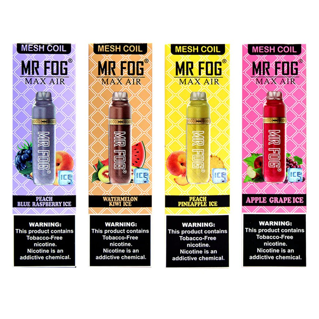 MR FOG MAX AIR DISPOSABLE - 3000 PUFFS - $4.99 CLEARANCE ON SELECT FLAVORS (TROPICAL GUMMIES)