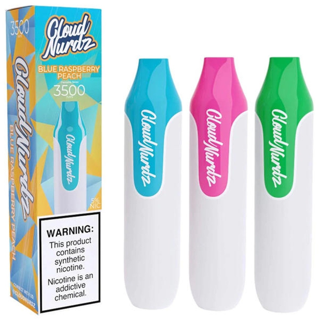 CLOUD NURDZ DISPOSABLES - 3500 PUFFS