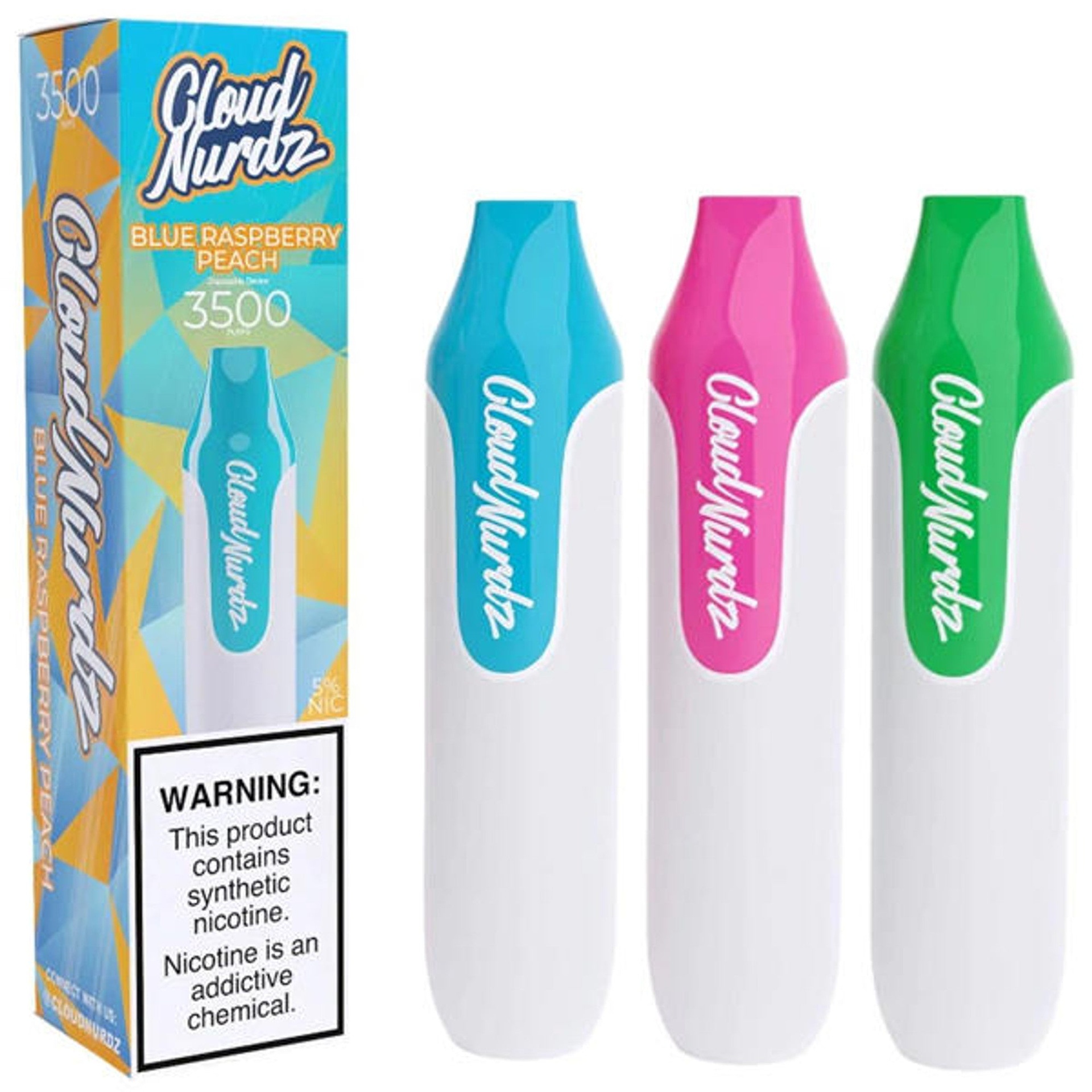 CLOUD NURDZ DISPOSABLES - 3500 PUFFS (APPLE WATERMELON)