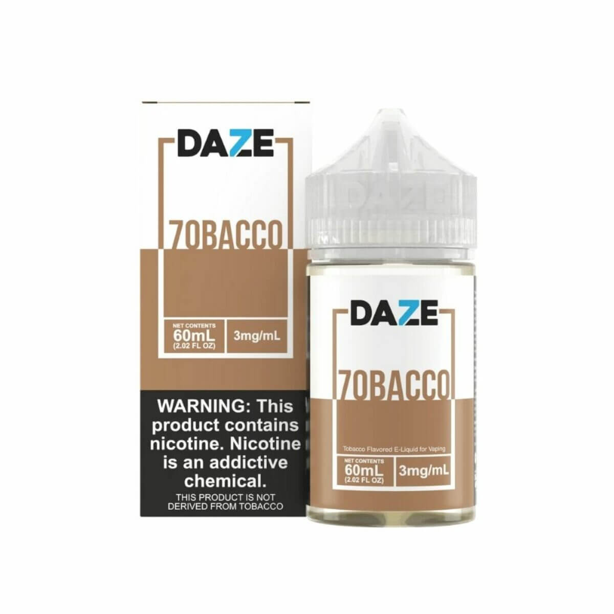 7 DAZE ELIQUID TOBACCO - 60ML (0mg)
