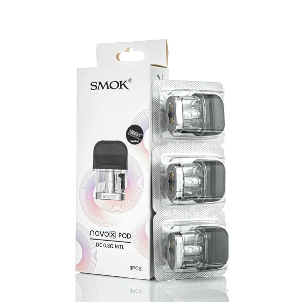 SMOK NOVO X REPLACEMENT PODS - 3PK (MESH 0.8OHM)