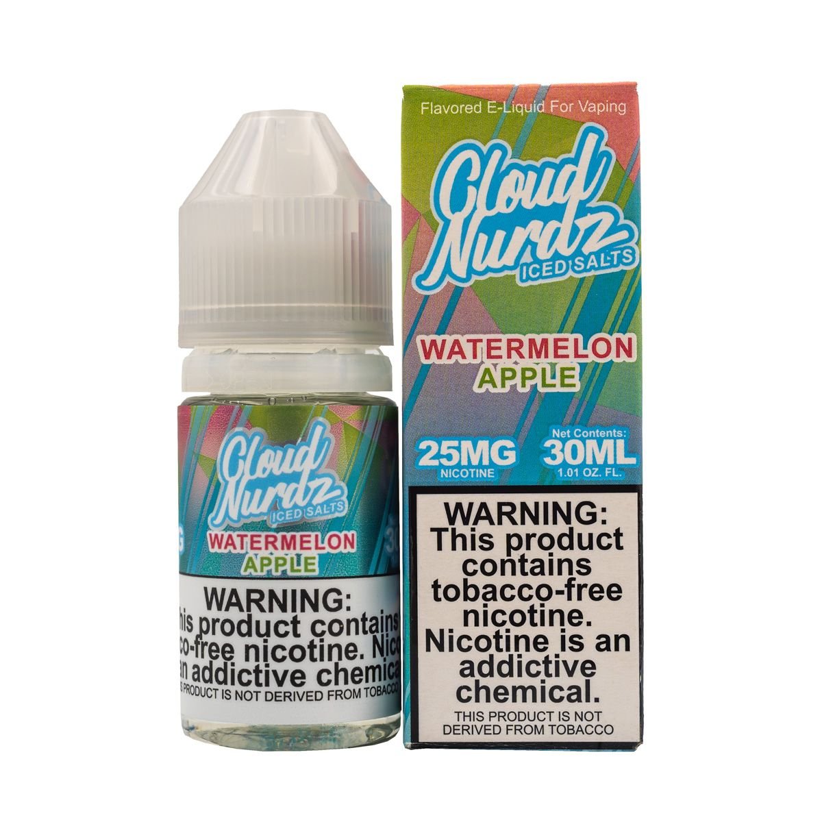 CLOUD NURDZ - WATERMELON APPLE ICED - 30ML (25mg)