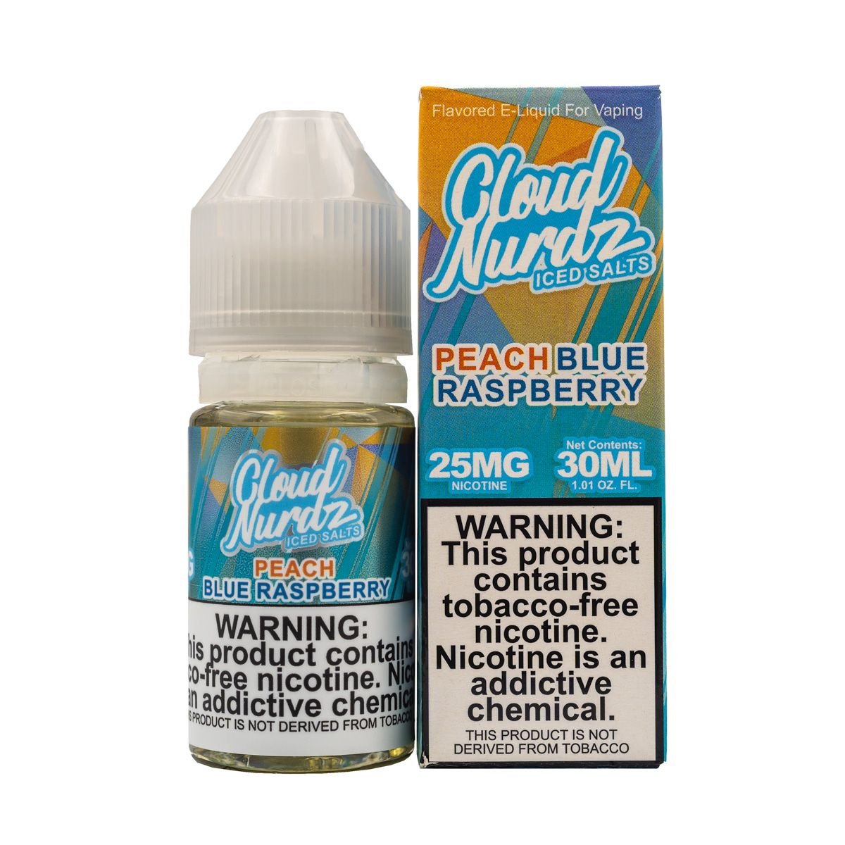 CLOUD NURDZ - PEACH BLUE RASPBERRY ICED - 30ML (25mg)
