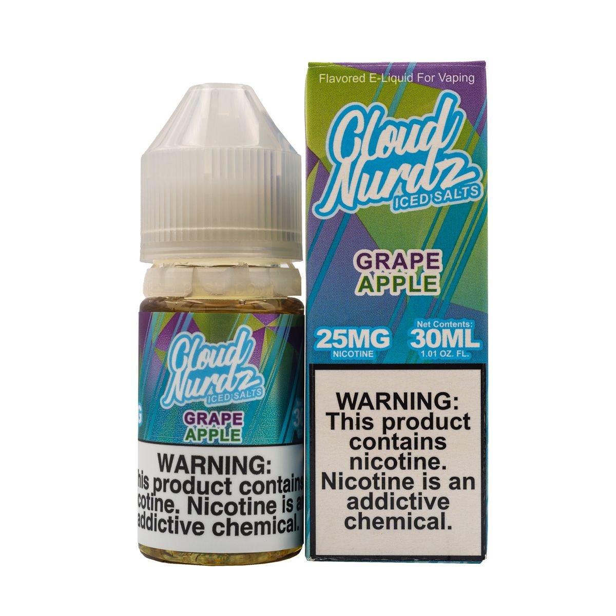 CLOUD NURDZ - GRAPE APPLE ICED - 30ML (25mg)