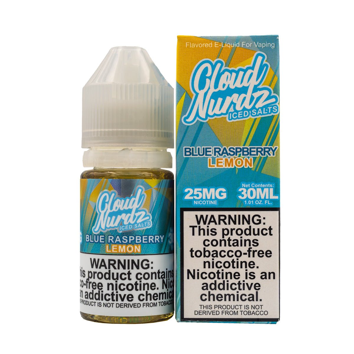 CLOUD NURDZ - BLUE RASPBERRY LEMON ICED - 30ML (25mg)