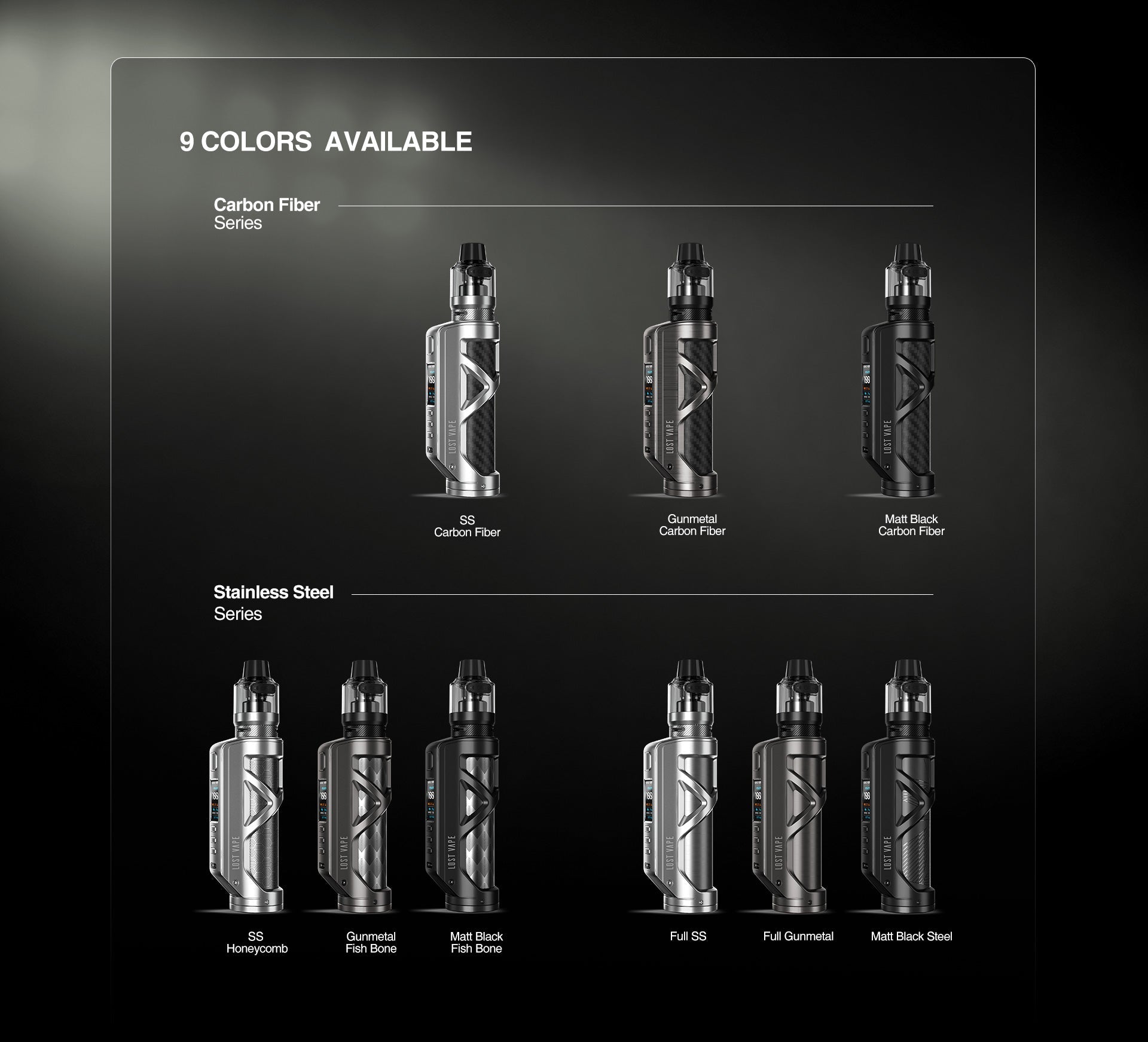 CYBORG QUEST 100W STARTER KIT by Lost Vape (Full Gunmetal)