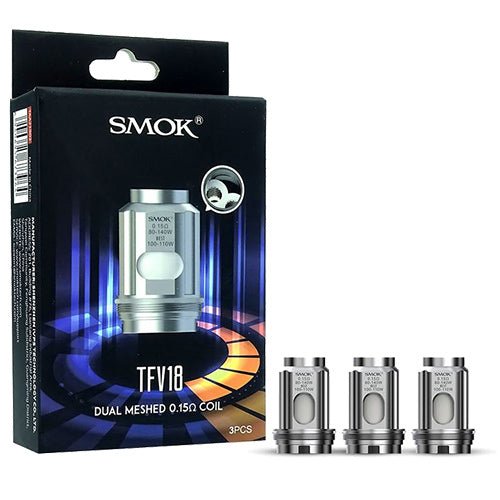 SMOK TFV18 MESH REPLACEMENT COILS - 3PK (MESH 0.33OHM)