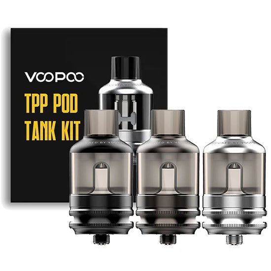 VOOPOO TPP REPLACEMENT POD TANK - 3PK (Black)