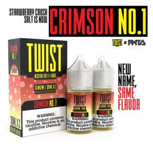 CRIMSON NO. 1 SALT - Twist E-Liquids -  60ML (35mg)