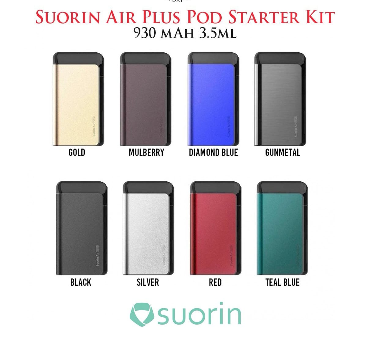 AIR PLUS  POD STARTER KIT by Suorin 22W (DIAMOND BLUE)