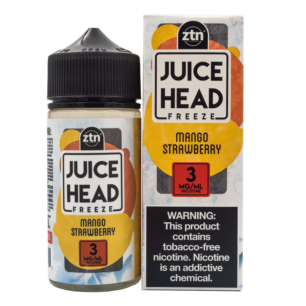 JUICE HEAD EJUICE - MANGO STRAWBERRY FREEZE - 100ML (0mg)