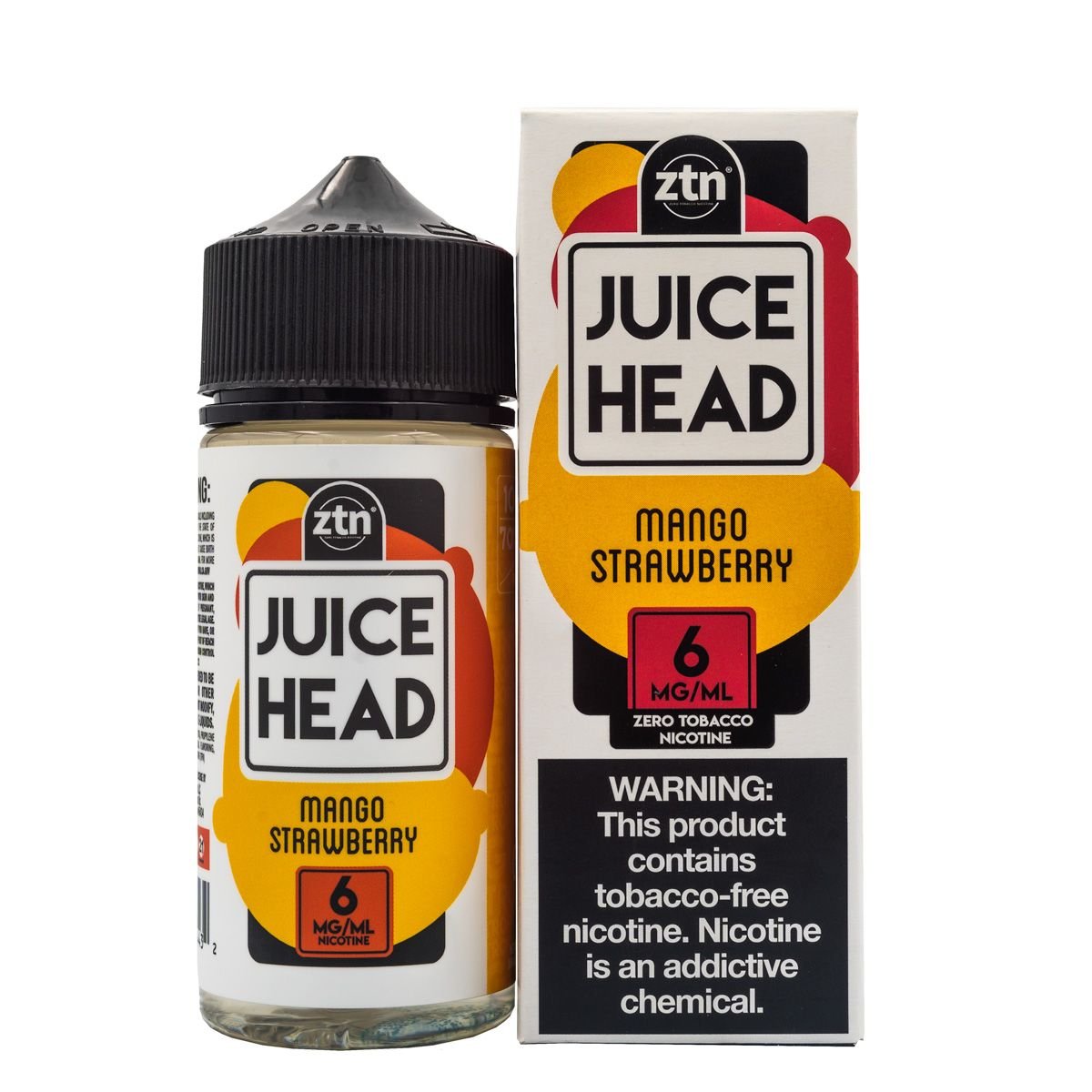 JUICE HEAD EJUICE - MANGO STRAWBERRY - 100ML (3mg)