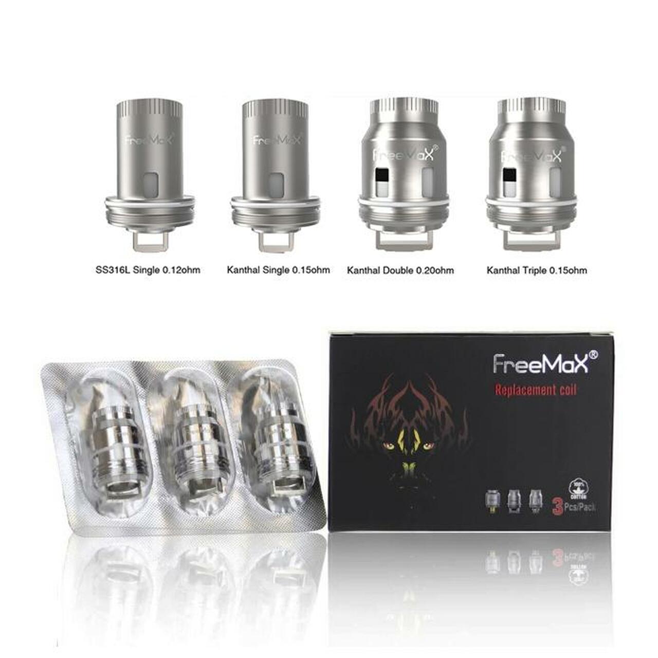FREEMAX MESH PRO REPLACEMENT COILS - 3PK (Kanthal Single Mesh Coil 0.15ohm (40-70W) 3 pack)