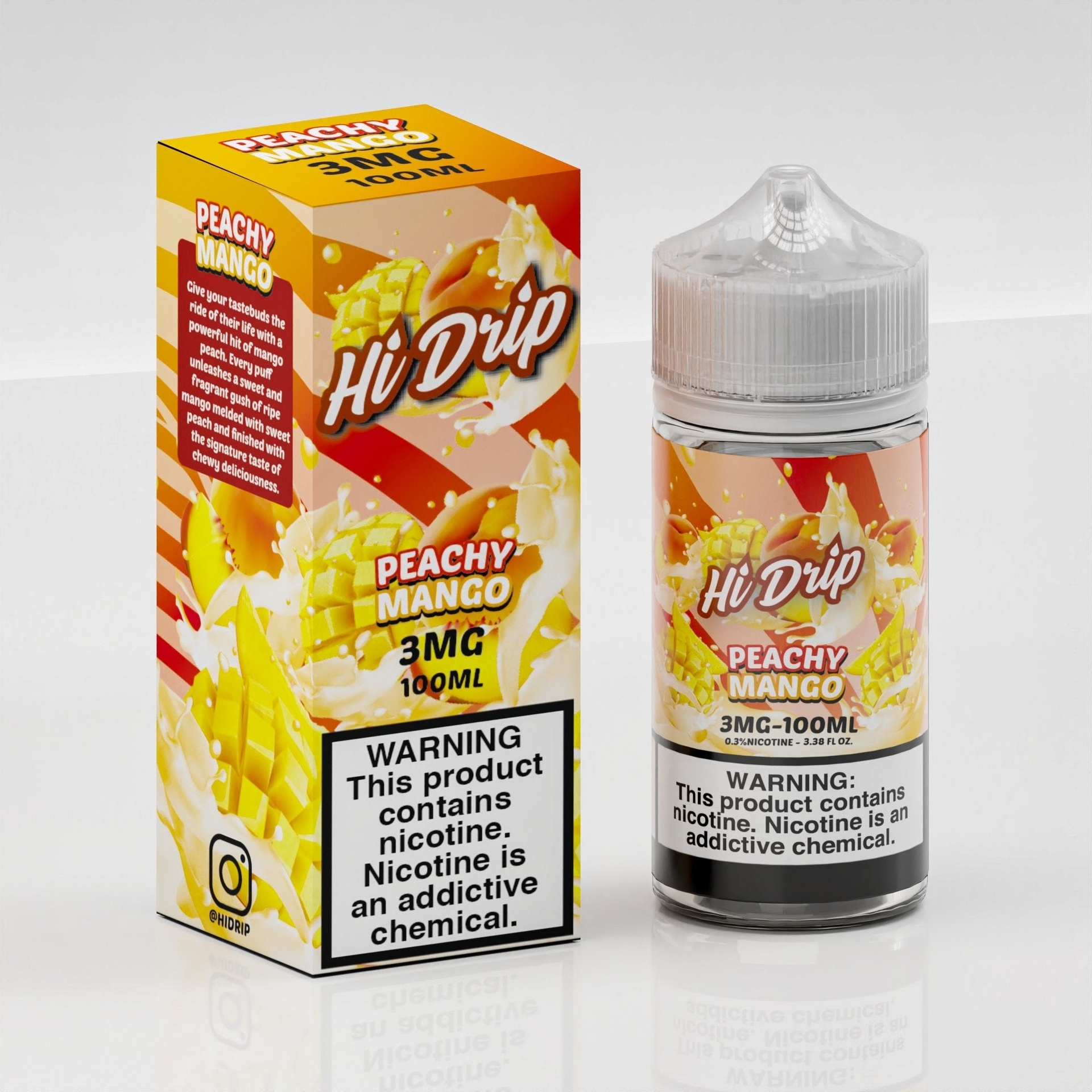 PEACHY MANGO BY HI DRIP ELIQUIDS 100ML EJUICE (0mg)