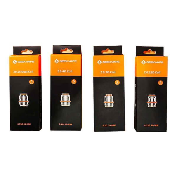 GEEKVAPE Z SERIES REPLACEMENT COILS - 5PK (0.4ohm Mesh Z1 Coil (50-60 Watts))