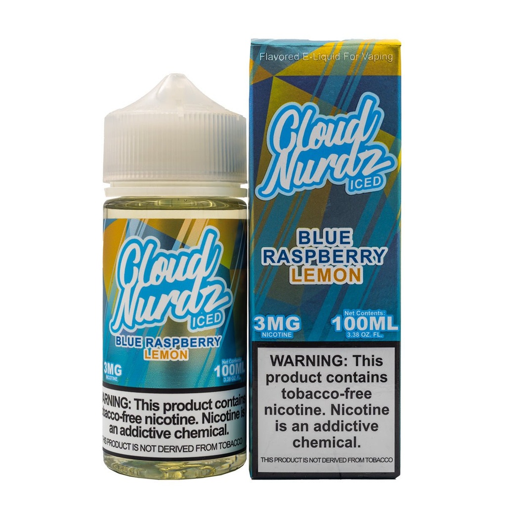 CLOUD NURDZ - BLUE RASPBERRY LEMON ICED - 100ML