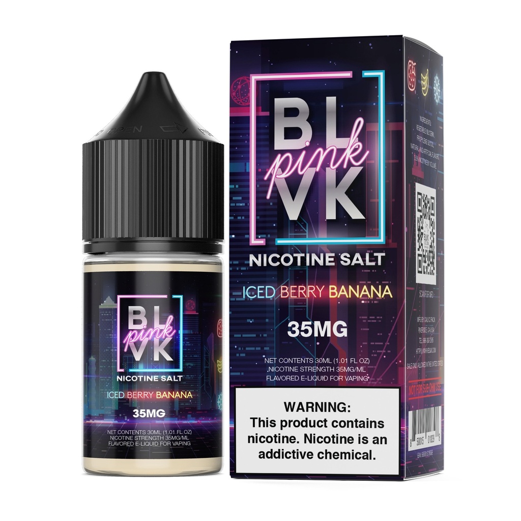 BLVK PINK SALT - ICED BERRY BANANA - 30ML