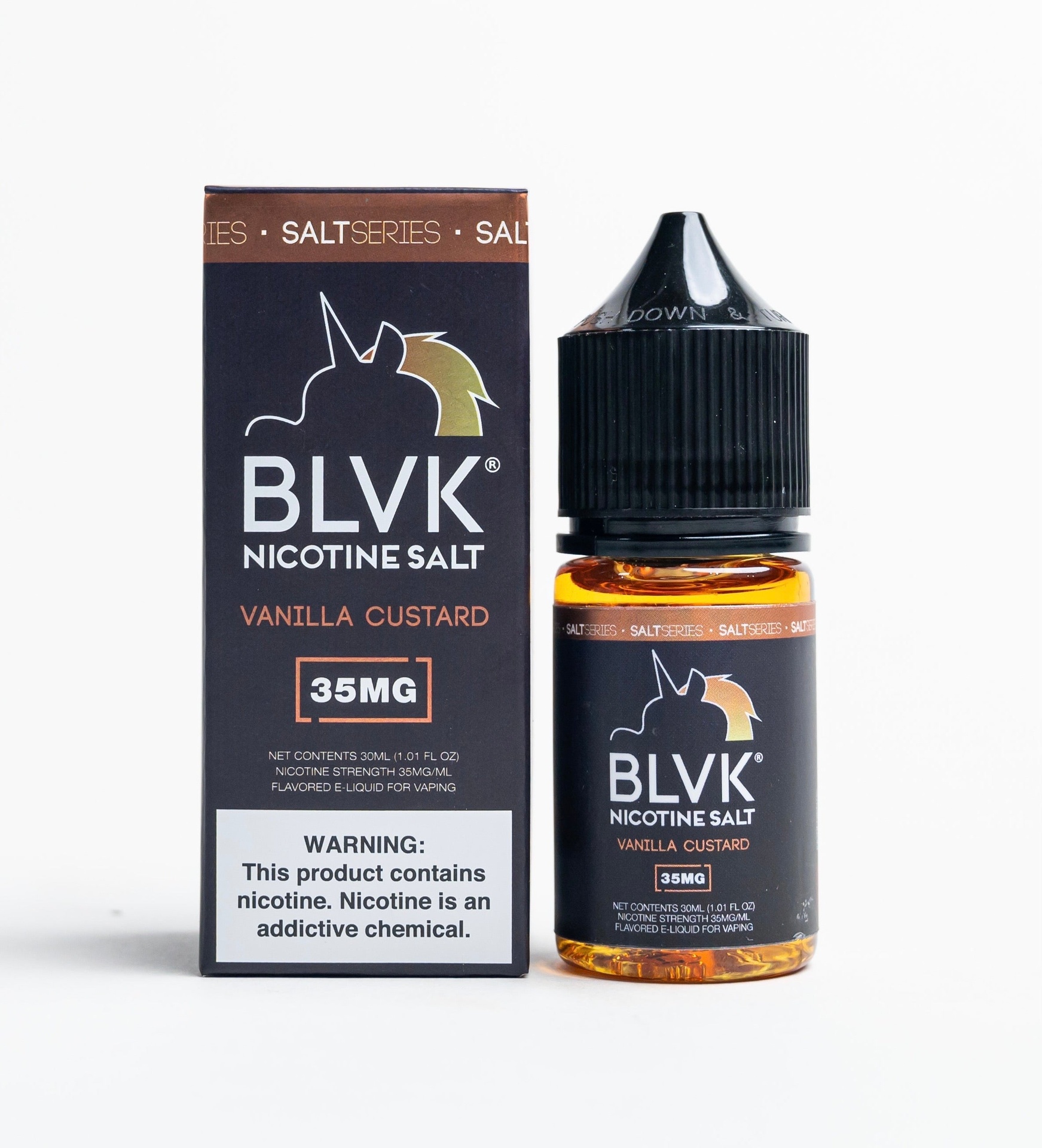 Vanilla Custard by BLVK 30ML Saltnic (35mg)