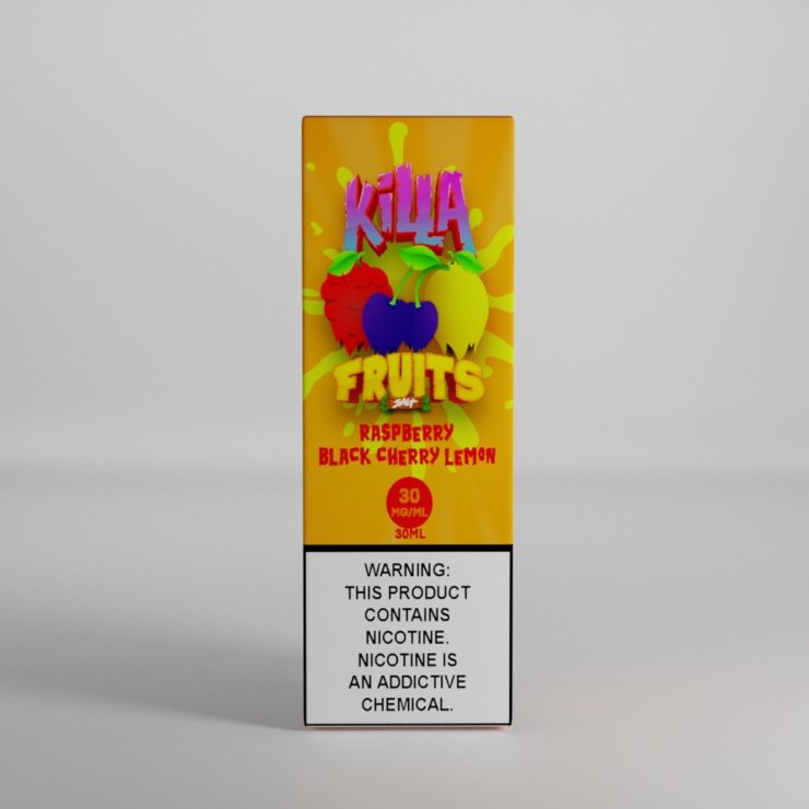 Raspberry Black Cherry Lemon by Killa Fruits Salt 30ML Saltnic