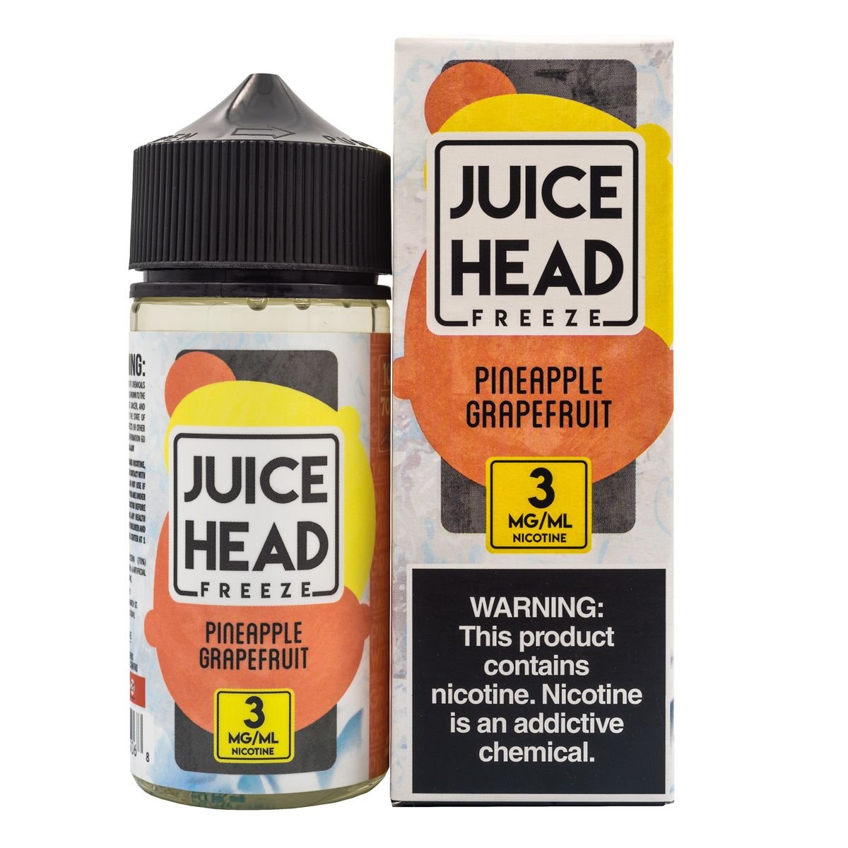JUICE HEAD EJUICE - PINEAPPLE GRAPEFRUIT FREEZE - 100ML (0mg)