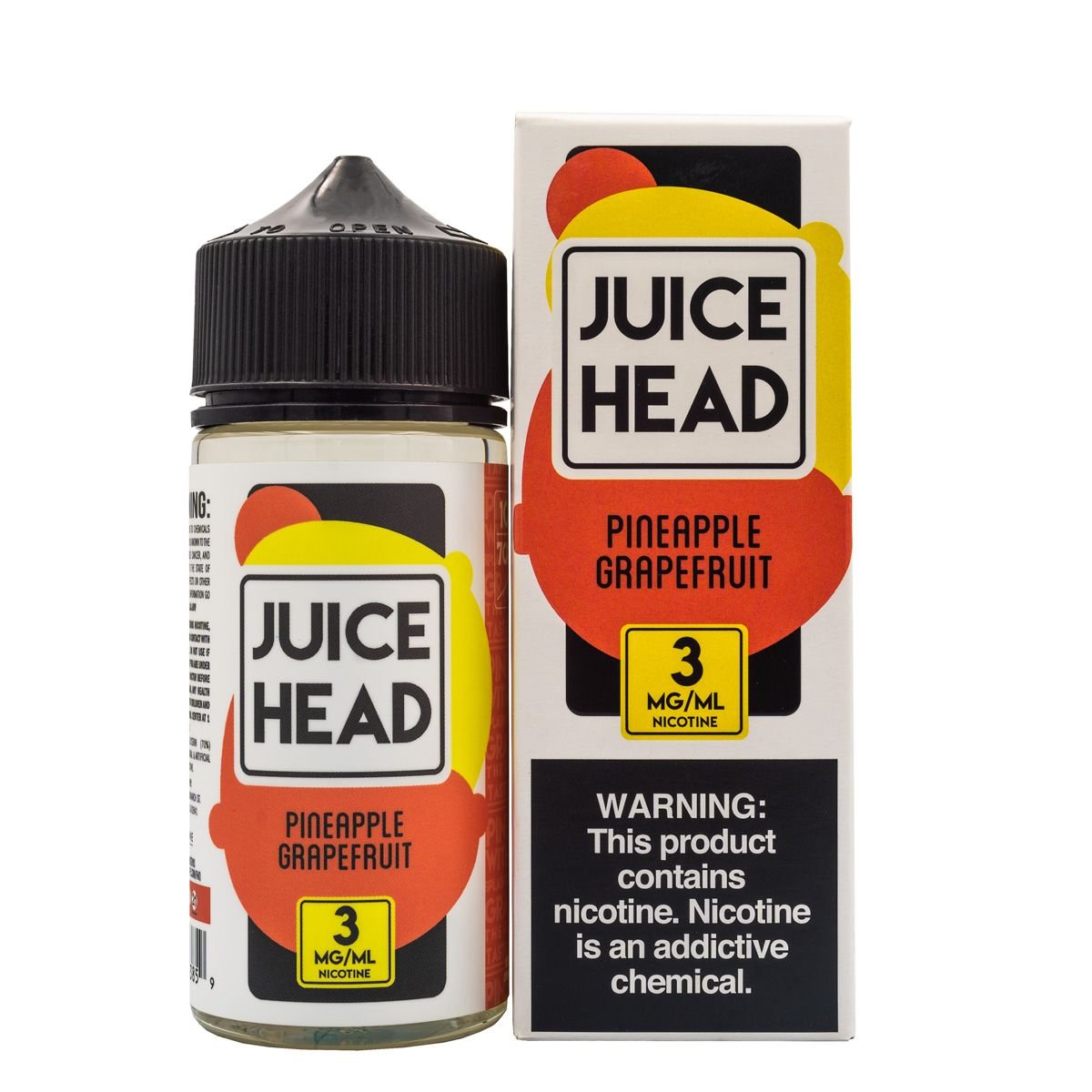 JUICE HEAD EJUICE - PINEAPPLE GRAPEFRUIT - 100ML (0mg)