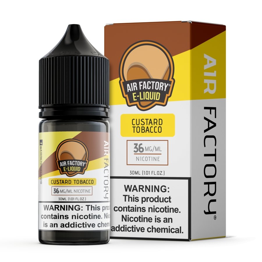 AIR FACTORY SALT - CUSTARD TOBACCO - 30ML (18mg)
