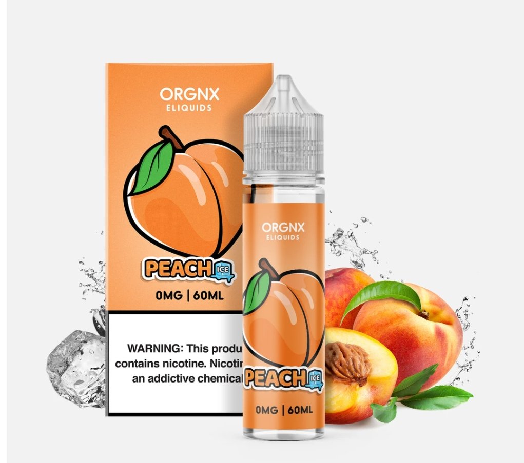 PEACH ICE BY ORGNX ELIQUID 60ML EJUICE (3mg)