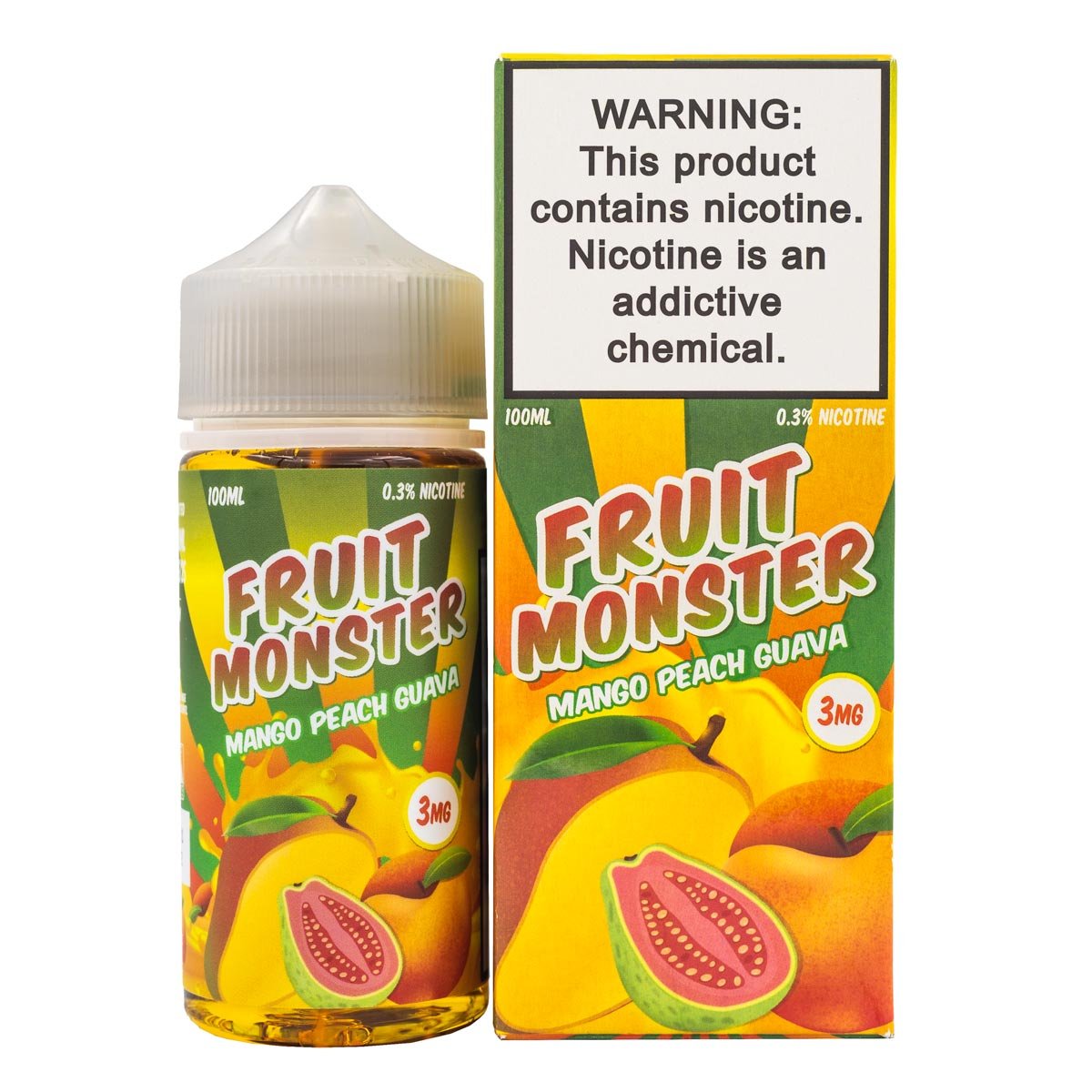 FRUIT MONSTER - MANGO PEACH GUAVA - 100ML (0mg)