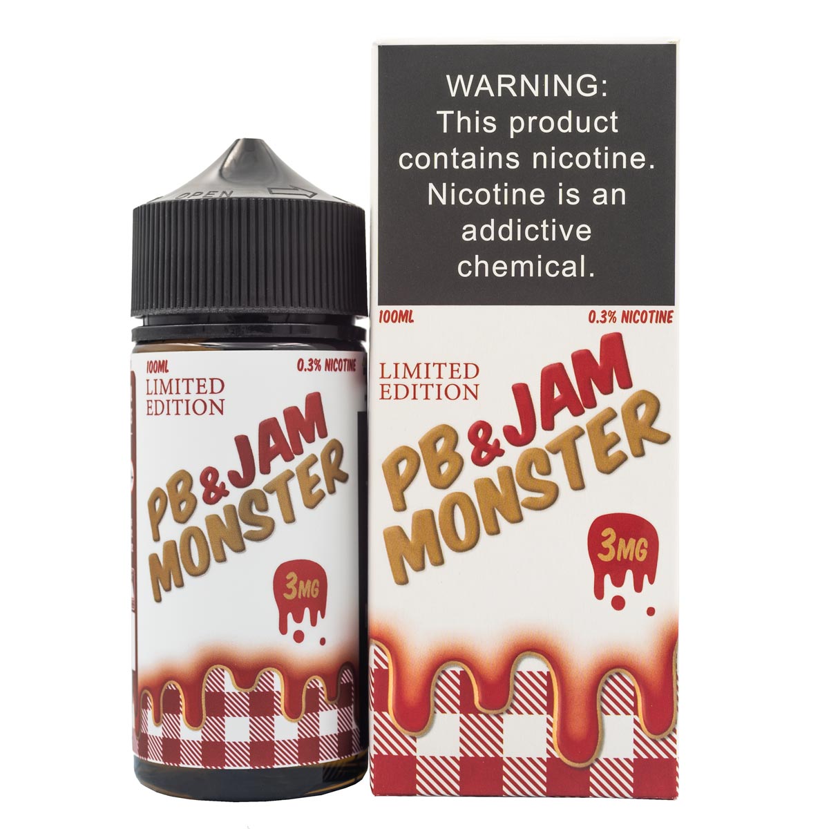 PB & JAM MONSTER - STRAWBERRY - 100ML (0mg)