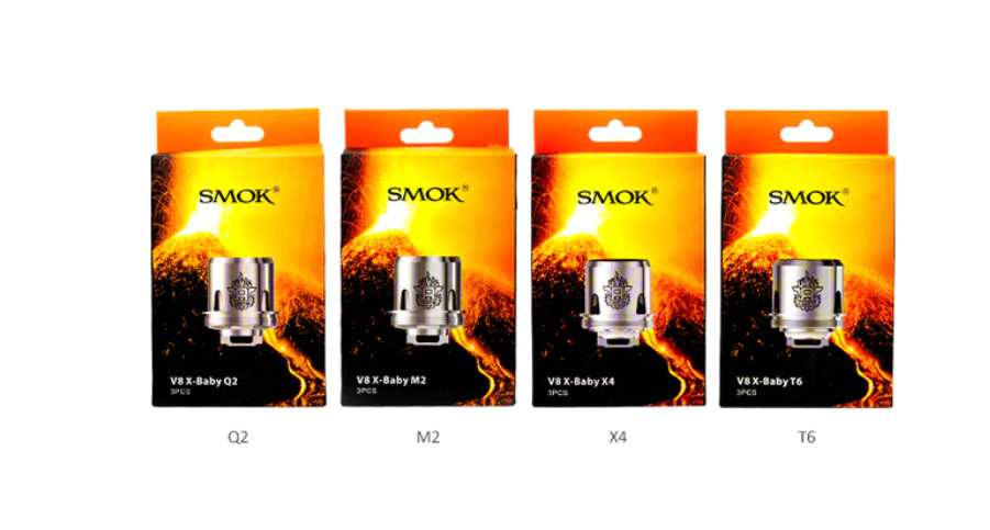 SMOK TFV8 X-BABY REPLACEMENT COILS - 3PK - MEGA CLEARANCE