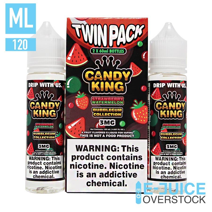 Strawberry Watermelon Twin Pack by Candy King Ejuice 120ML (2x60ML) (0mg)