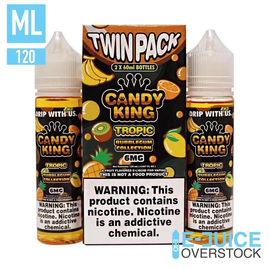 Tropic Twin Pack by Candy King Ejuice 120ML (2x60ML) (0mg)