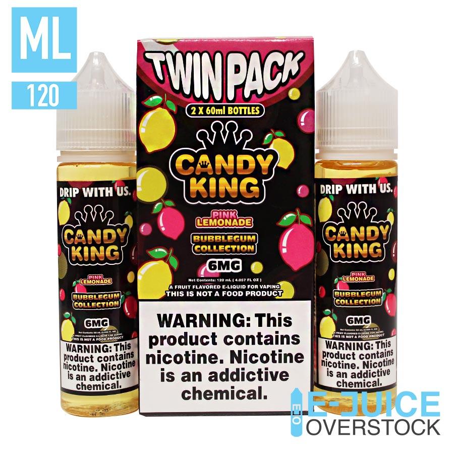 Pink Lemonade Twin Pack by Candy King Ejuice 120ML (2x60ML) (0mg)