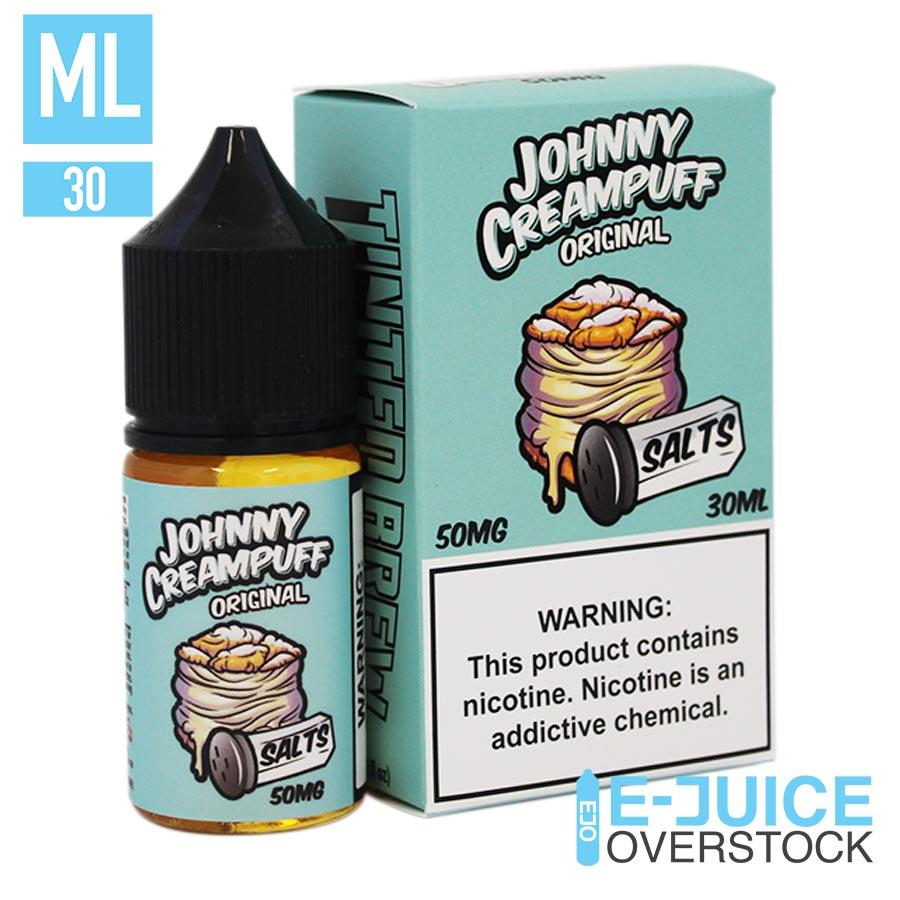 Original Johnny Cream Puff Salts by Tinted Brew 30ML Saltnic