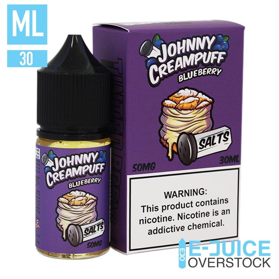 Blueberry Johnny Cream Puff Salts by Tinted Brew 30ML Saltnic
