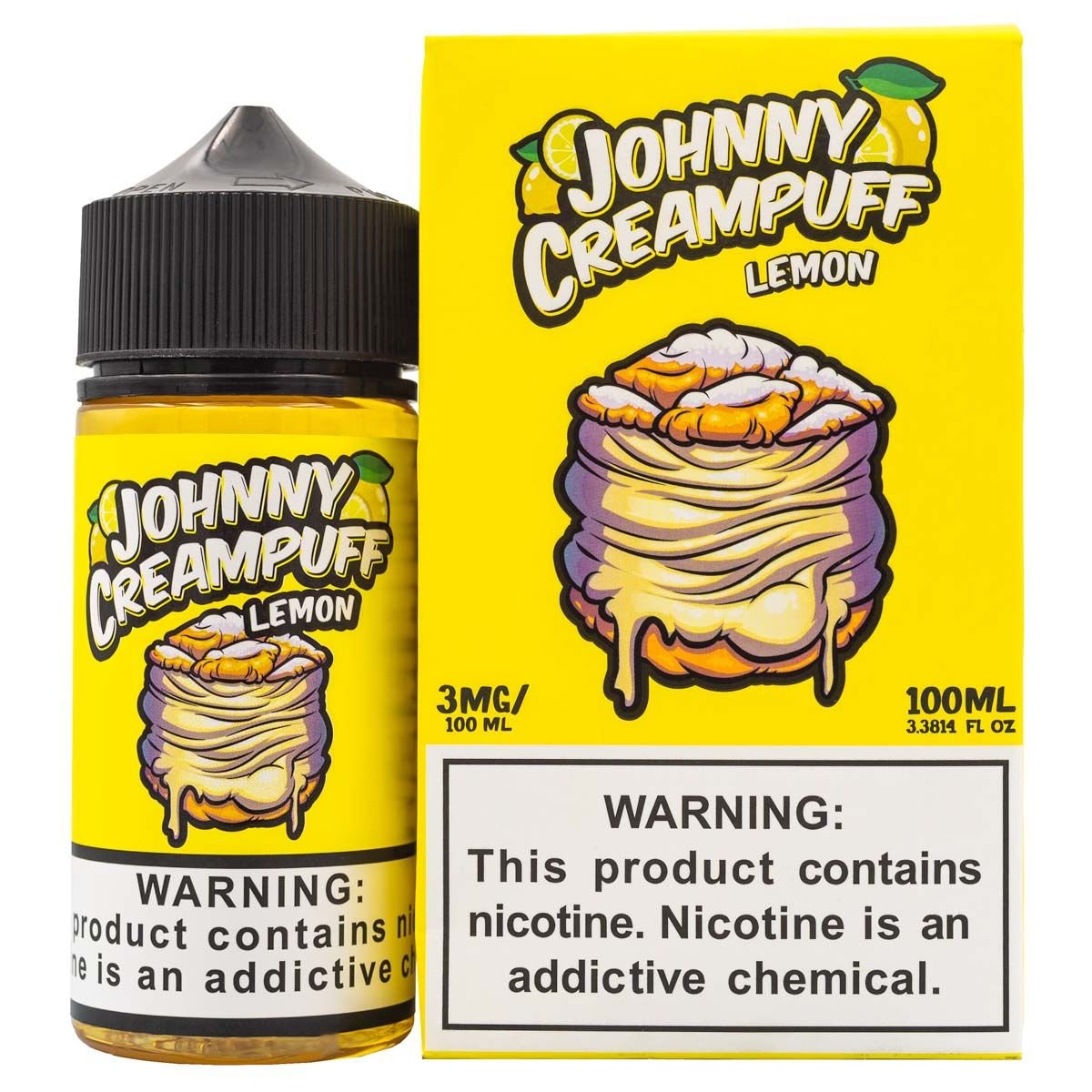 JOHNNY CREAMPUFF - LEMON - 100ML (0mg)