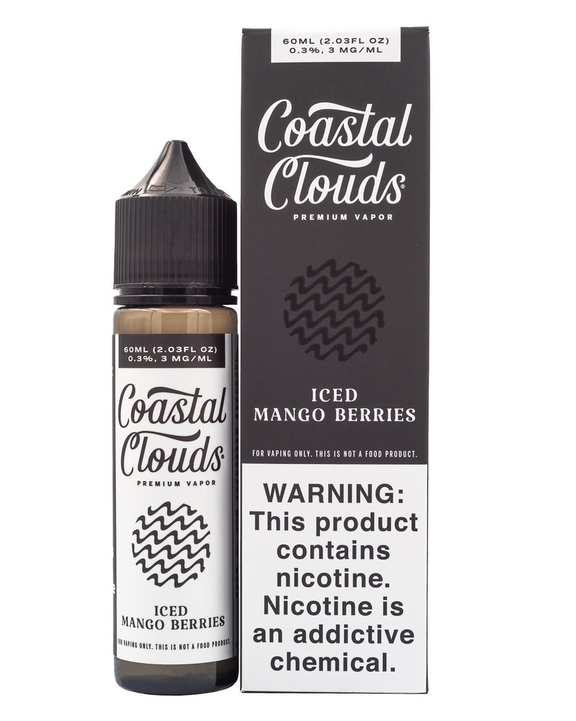 COASTAL CLOUDS E-LIQUID ICED MANGO BERRIES - 60ML