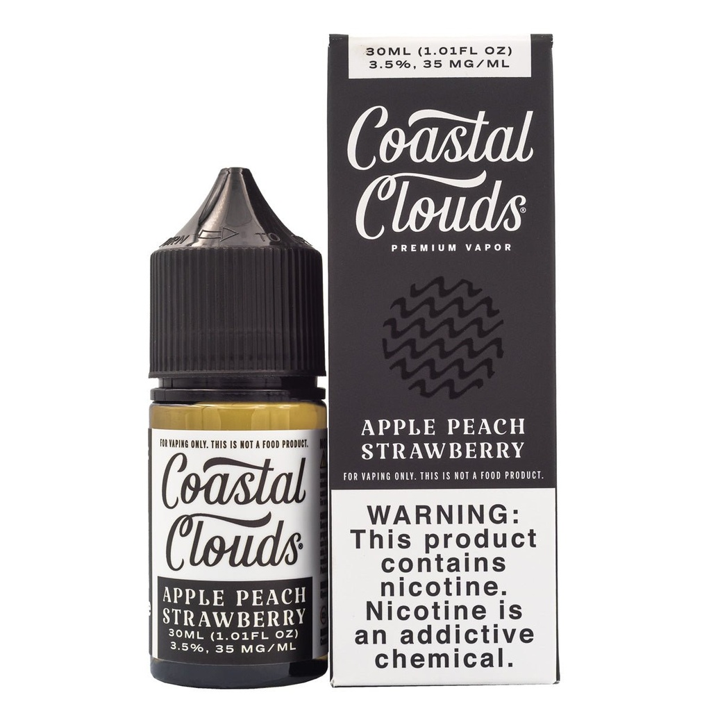 COASTAL CLOUDS SALTS APPLE PEACH STRAWBERRY - 30ML