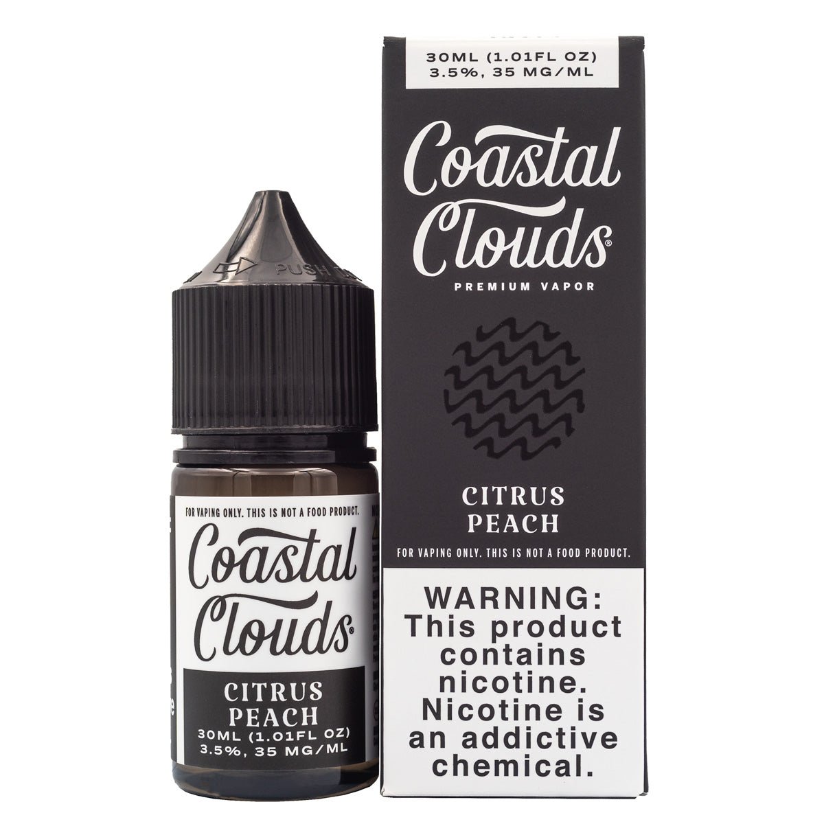 COASTAL CLOUDS SALT CITRUS PEACH - 30ML (35mg)