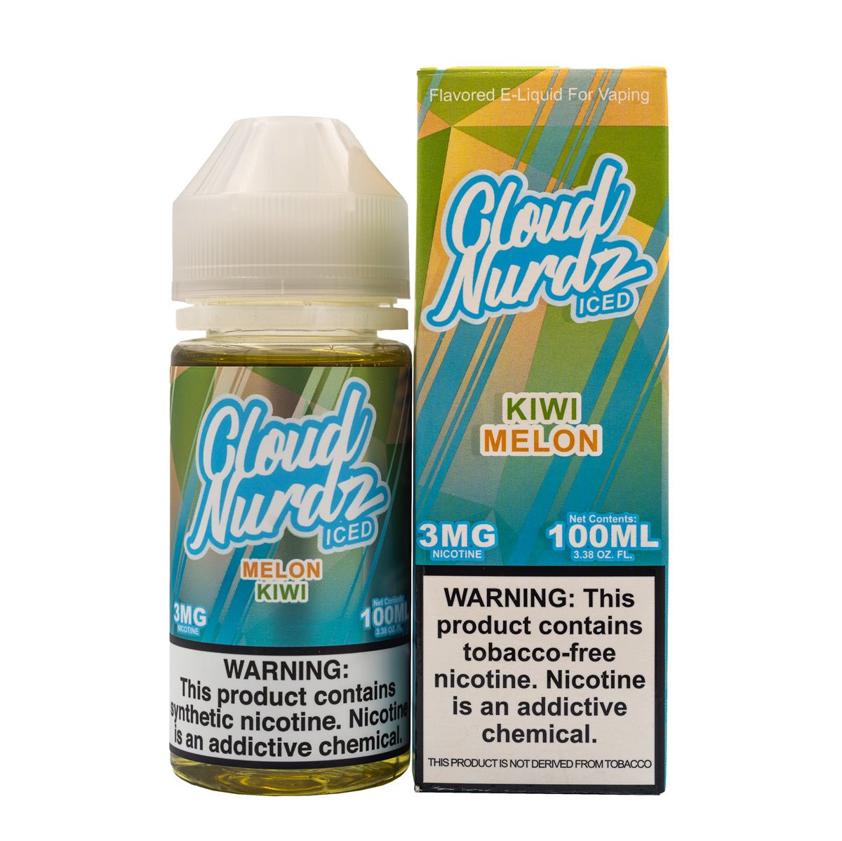 CLOUD NURDZ - KIWI MELON ICED - 100ML (0mg)