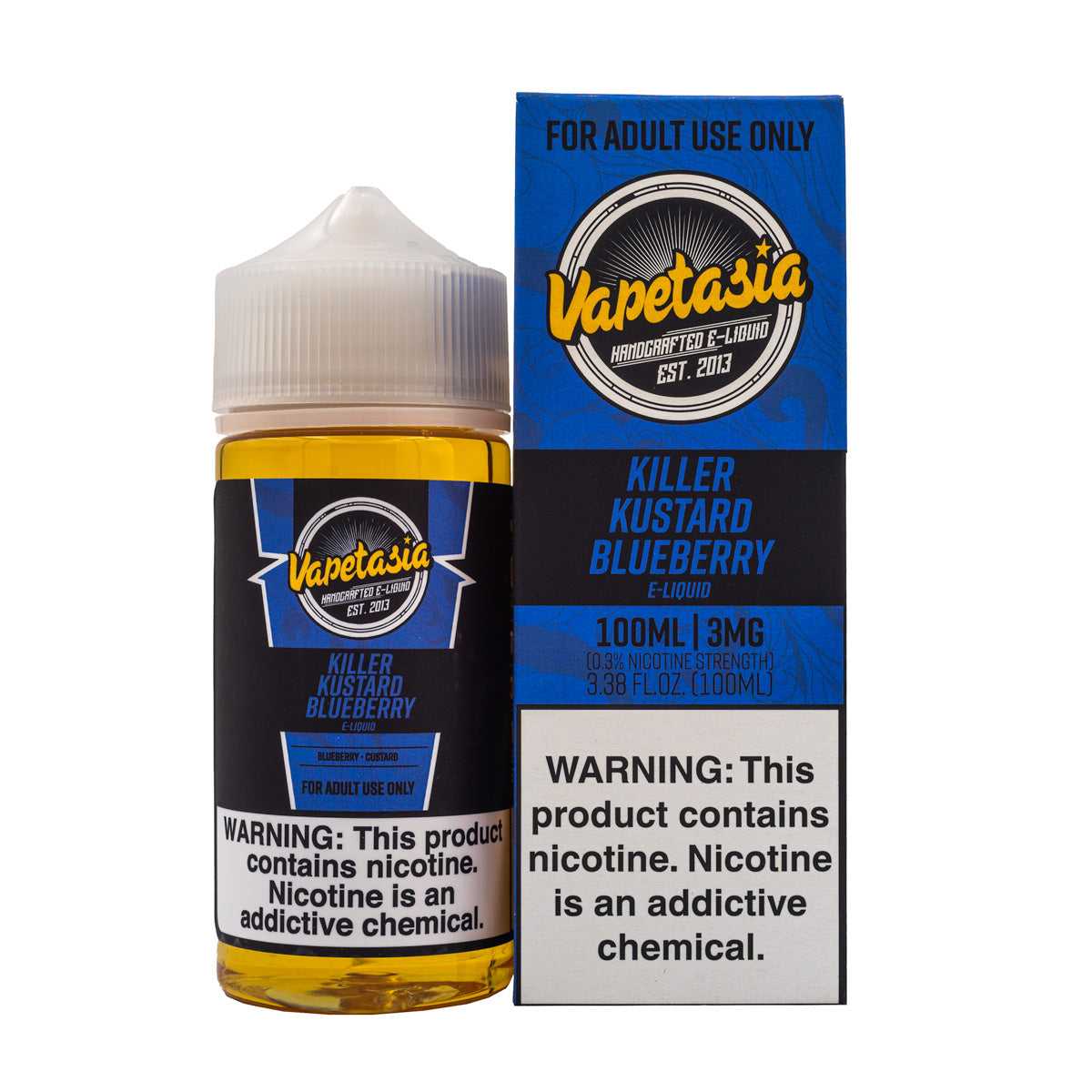 VAPETASIA - KILLER KUSTARD BLUEBERRY - 100ML (0mg)