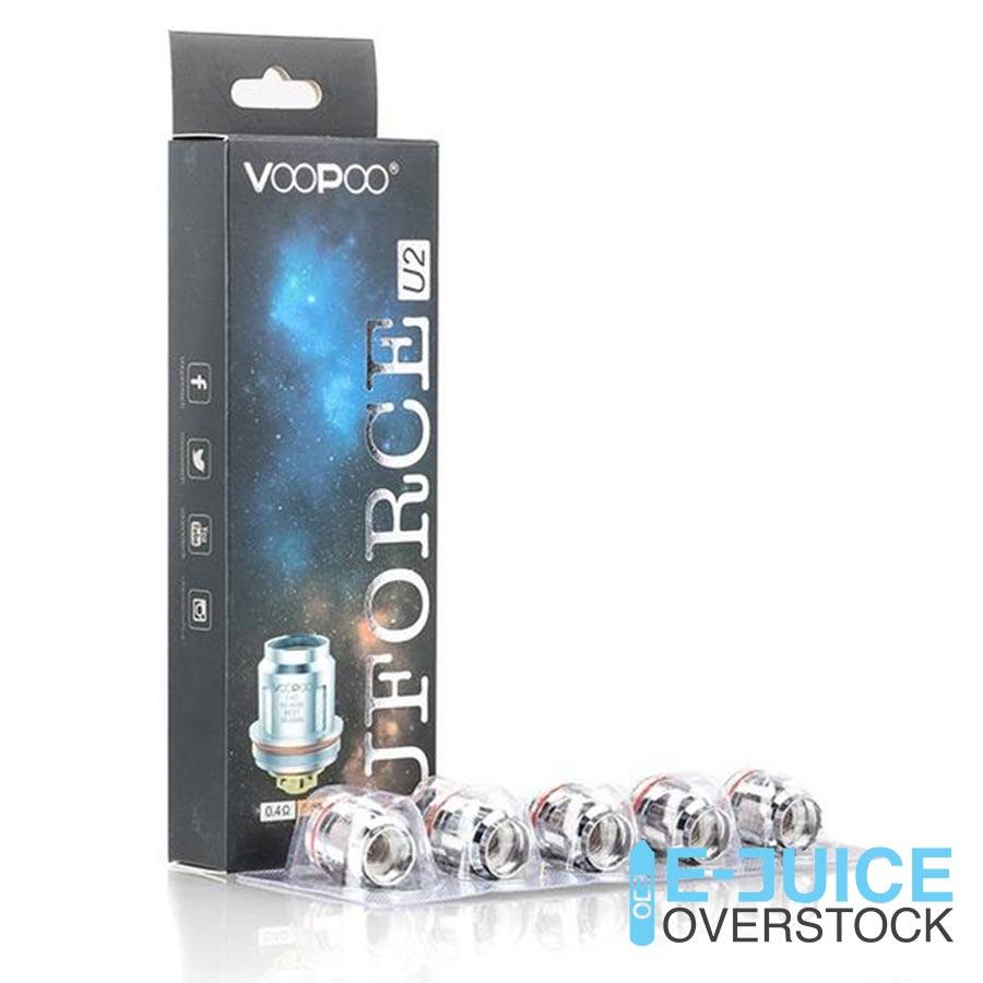 VooPoo Uforce Replacement Coils (U2 0.4 ohm Dual Coil: (40-80W))