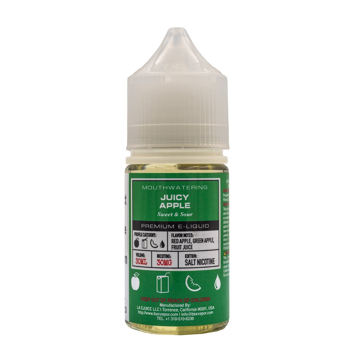 GLAS BASIX SALT JUICY APPLE - 30ML (30mg)
