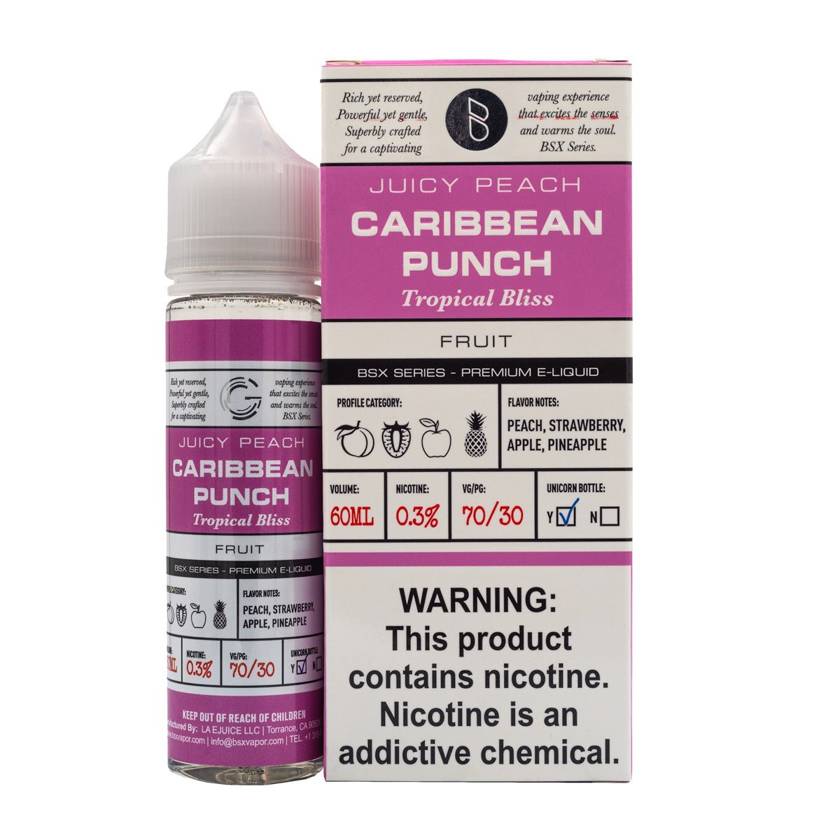 GLAS BASIX - CARIBBEAN PUNCH - 60ML (0mg)
