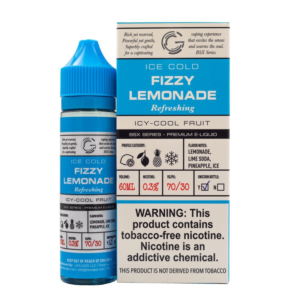 GLAS BASIX - FIZZY LEMONADE - 60ML
