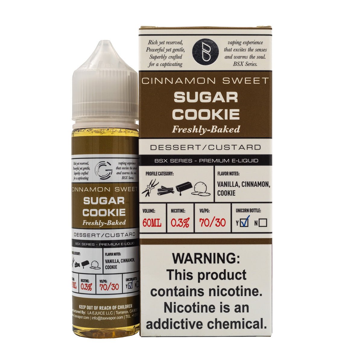 GLAS BASIX - SUGAR COOKIE - 60ML (0mg)