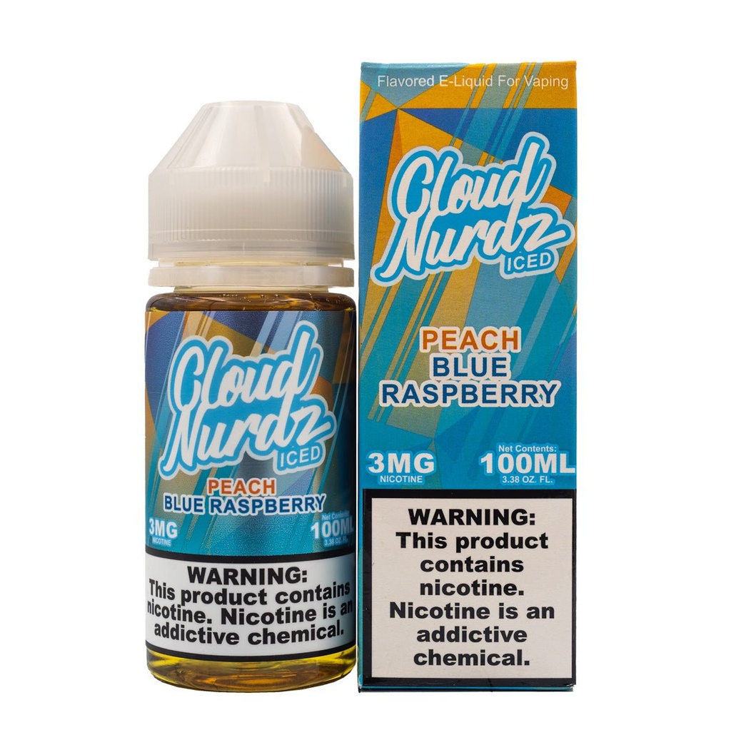CLOUD NURDZ - PEACH BLUE RASPBERRY ICED - 100ML
