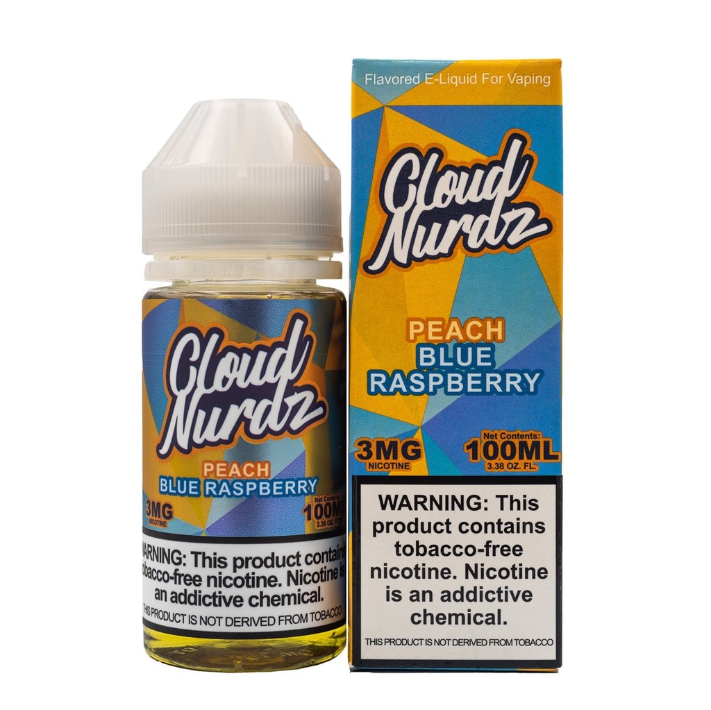 CLOUD NURDZ - PEACH BLUE RASPBERRY - 100ML