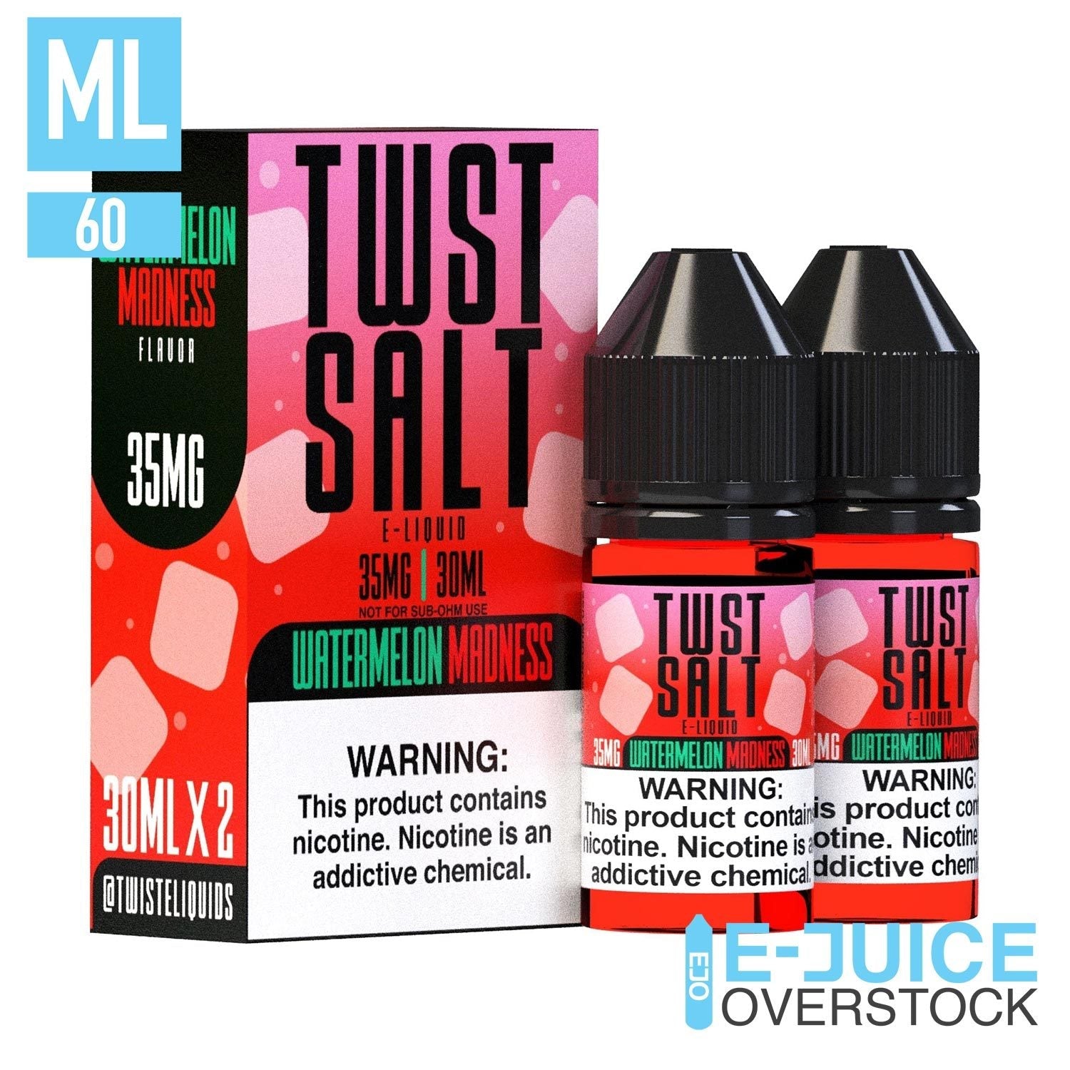 RED NO. 1 (Watermelon Madness) Salt by TWST Salt 2X30ML SALTNIC (35mg)