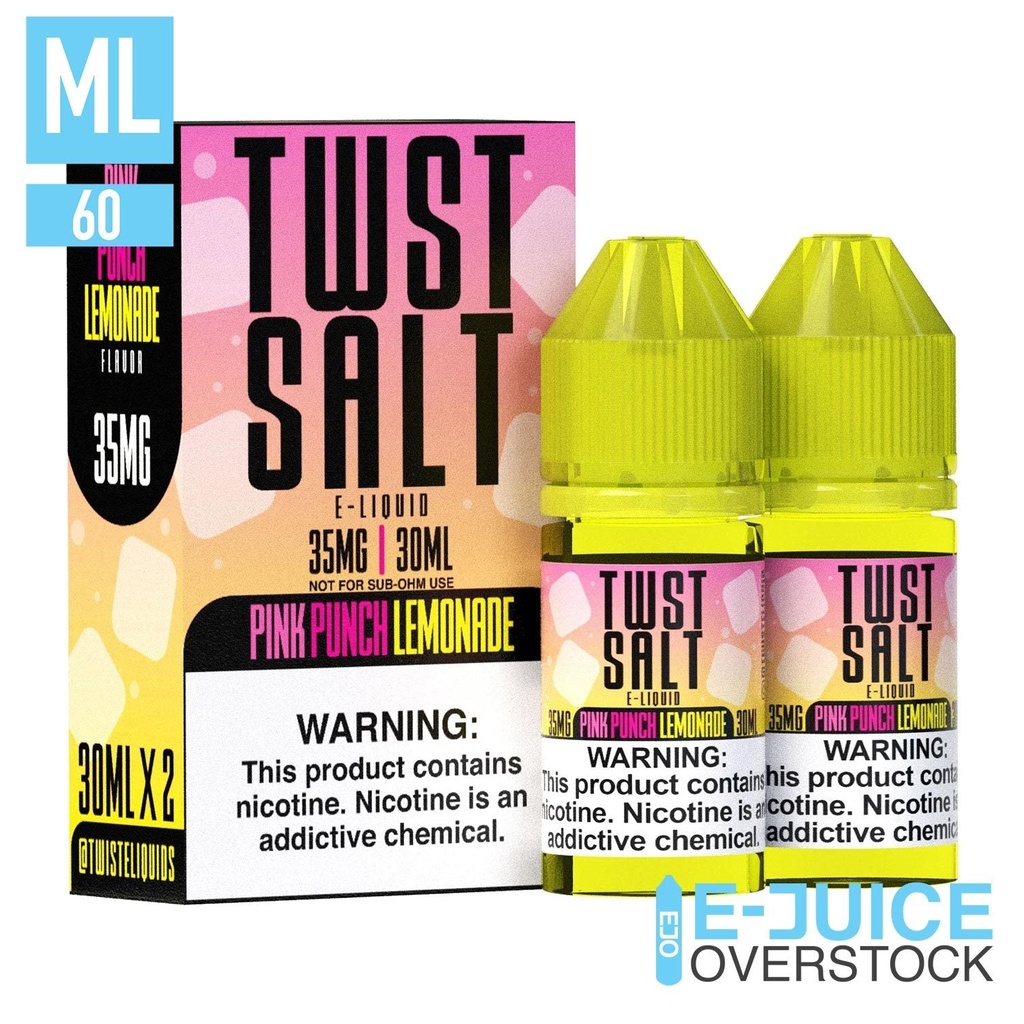 PINK NO. 1 (Pink Punch Lemonade) Salt by TWST Salt 2x30ML SALTNIC